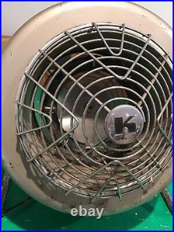 Vintage Sears Kenmore Electric Turbine Heated Fan & Heater Model 7239