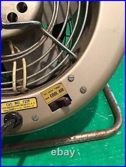 Vintage Sears Kenmore Electric Turbine Heated Fan & Heater Model 7239