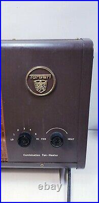 Vintage TORCAN Fan-Heater Combination 18 x 13 LR8822 Great Condition WORKING