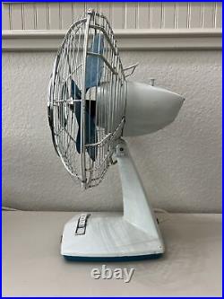 Vintage Toshiba Electric Fan Oscillating ES-5B Age of Flight Metal MCM Read Desc