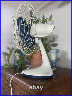 Vintage Toshiba Electric Fan Oscillating ES-5B Age of Flight Metal Sn. 1640967