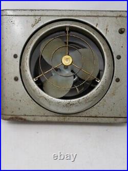 Vintage VORNADO 2-Speed Window Fan D16W1-1 Art Deco WORKS QUIETLY -Adjustable