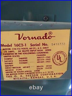 Vintage Vornado 6 Two Speed Metal Mid Century Desk Fan D16c2-1