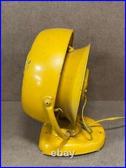 Vintage Vornado Electric Fan Desk Fan Yellow