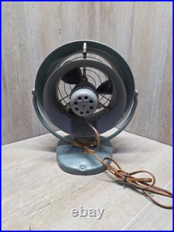 Vintage Vornado Green/Blueish 3 Blade 2 Speed Tested, Working