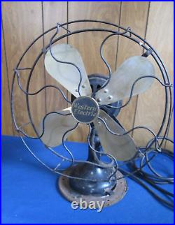 Vintage Western Electric 7804 Brass Blade 12 Electric Fan for restoration