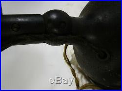 Vintage Western Electric Brass Blade Oscillating antique Fan 12'' D371081