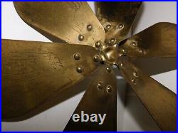 Vintage Westinghouse 12 Fan Brass 6-Blade 164864B