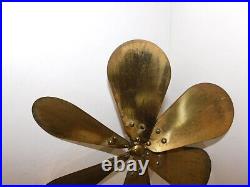 Vintage Westinghouse 12 Fan Brass 6-Blade 164864B