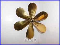 Vintage Westinghouse 12 Fan Brass 6-Blade 164864B