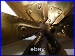 Vintage Westinghouse 12 Fan Brass 6-Blade 164864B