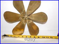 Vintage Westinghouse 12 Fan Brass 6-Blade 164864B