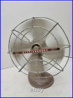 Vintage Westinghouse 4-Blade Table Oscillating Fan