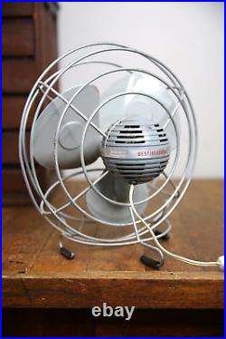 Vintage Westinghouse Electric Floor Fan 10 blades industrial Mid Century Works