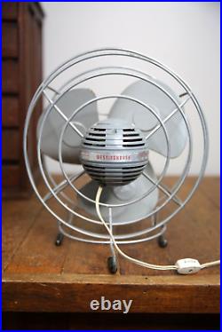 Vintage Westinghouse Electric Floor Fan 10 blades industrial Mid Century Works