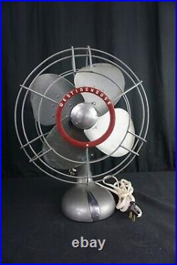 Vintage Westinghouse Table Top 12 3-speed Power Aire Fan 12pa2 Original Works