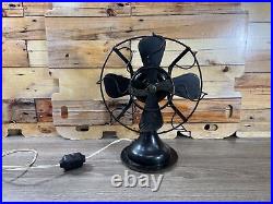 Vintage Westinghouse Whirlwind Fan Black Model 280598 (Circa 1917-1919)