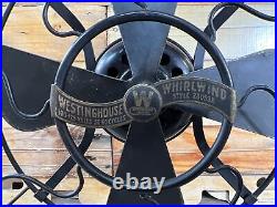 Vintage Westinghouse Whirlwind Fan Black Model 280598 (Circa 1917-1919)