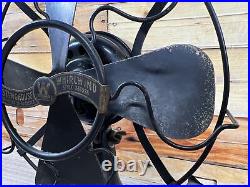 Vintage Westinghouse Whirlwind Fan Black Model 280598 (Circa 1917-1919)