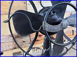 Vintage Westinghouse Whirlwind Fan Black Model 280598 (Circa 1917-1919)