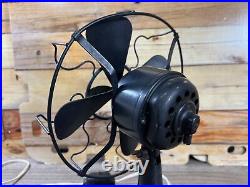 Vintage Westinghouse Whirlwind Fan Black Model 280598 (Circa 1917-1919)