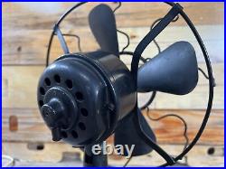 Vintage Westinghouse Whirlwind Fan Black Model 280598 (Circa 1917-1919)