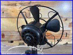 Vintage Westinghouse Whirlwind Fan Black Model 280598 (Circa 1917-1919)