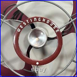 Vintage Westinghouse fan Electric 10 2 Speed Oscillating Art Deco Works Great