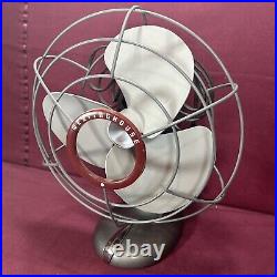 Vintage Westinghouse fan Electric 10 2 Speed Oscillating Art Deco Works Great