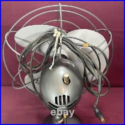 Vintage Westinghouse fan Electric 10 2 Speed Oscillating Art Deco Works Great