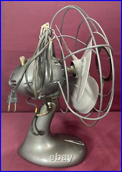 Vintage Westinghouse fan Electric 10 2 Speed Oscillating Art Deco Works Great