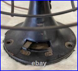 Vintage Working EMERSON Electric 2450B 10 Metal Blade Tabletop Oscillating Fan