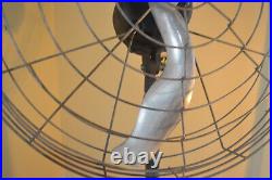 Vintage Zephyr Floor Fan Streamline Moderne Cast Aluminum Blades 1935 R. Budlong