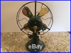 Vintage antique GE Electric fan 1920s WHIZ fan restored