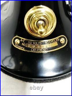 Vintage antique1920's 9 GE Whiz Custom Yoke Fan Brass Blade Restored