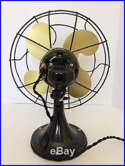 Vintage antique1920s Emerson 10 in oscillating electric fan cast iron(Restored)