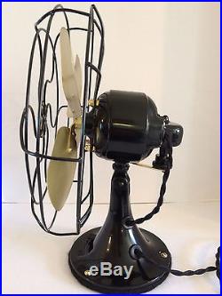 Vintage antique1920s Emerson 10 in oscillating fan all cast iron(Full Restored)