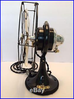 Vintage antique1920s GE Whiz Fan 9 inch oscillating (Restored) Cast Iron Loop