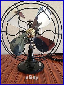 Vintage antique1920s ge 10 inch oscillating single speed fan (Restored)