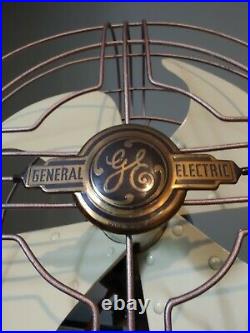 Vintage electric fan, 1940 GE Vortalex Pedestal FM12M1