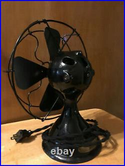 Vintage original Menominee 8 inch, single speed Desk fan. A very rare-find