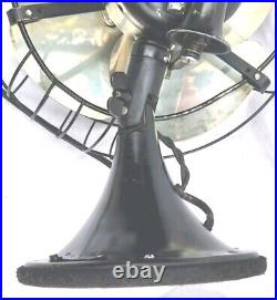 Vtg 1934 4 Blade General Electric Co. 49X491 Oscillating 3 Speed 12 Fan Nice