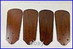 Vtg Ceiling Fan Blades for 36 Fan (4) Total Repro Westinghouse Style Wood USA