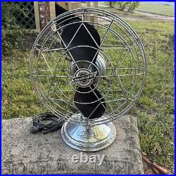 Vtg FRESH'ND AIRE Circulator Table Fan Art Deco Style 3 Speeds Model 5489 PARTS