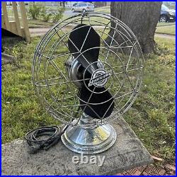 Vtg FRESH'ND AIRE Circulator Table Fan Art Deco Style 3 Speeds Model 5489 PARTS