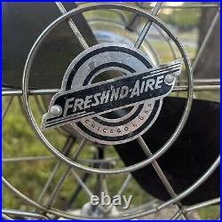 Vtg FRESH'ND AIRE Circulator Table Fan Art Deco Style 3 Speeds Model 5489 PARTS