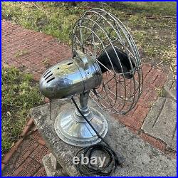 Vtg FRESH'ND AIRE Circulator Table Fan Art Deco Style 3 Speeds Model 5489 PARTS