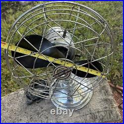 Vtg FRESH'ND AIRE Circulator Table Fan Art Deco Style 3 Speeds Model 5489 PARTS