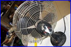 Vtg. HUNTER Div. Of Robbins & Myers ELECTRIC OSCILLATING 18 ART DECO FAN