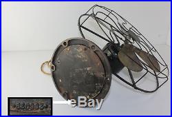 WESTERN ELECTRIC 4 Brass 16 Blade 3 Speed Fan Alternating Current WORKS Antique